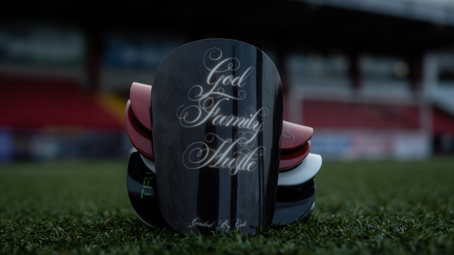 God, Family, Hustle Shin Guards