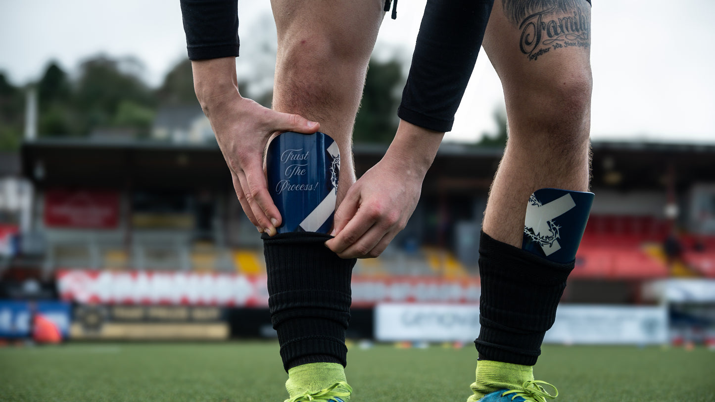Split Cross Shin Guard