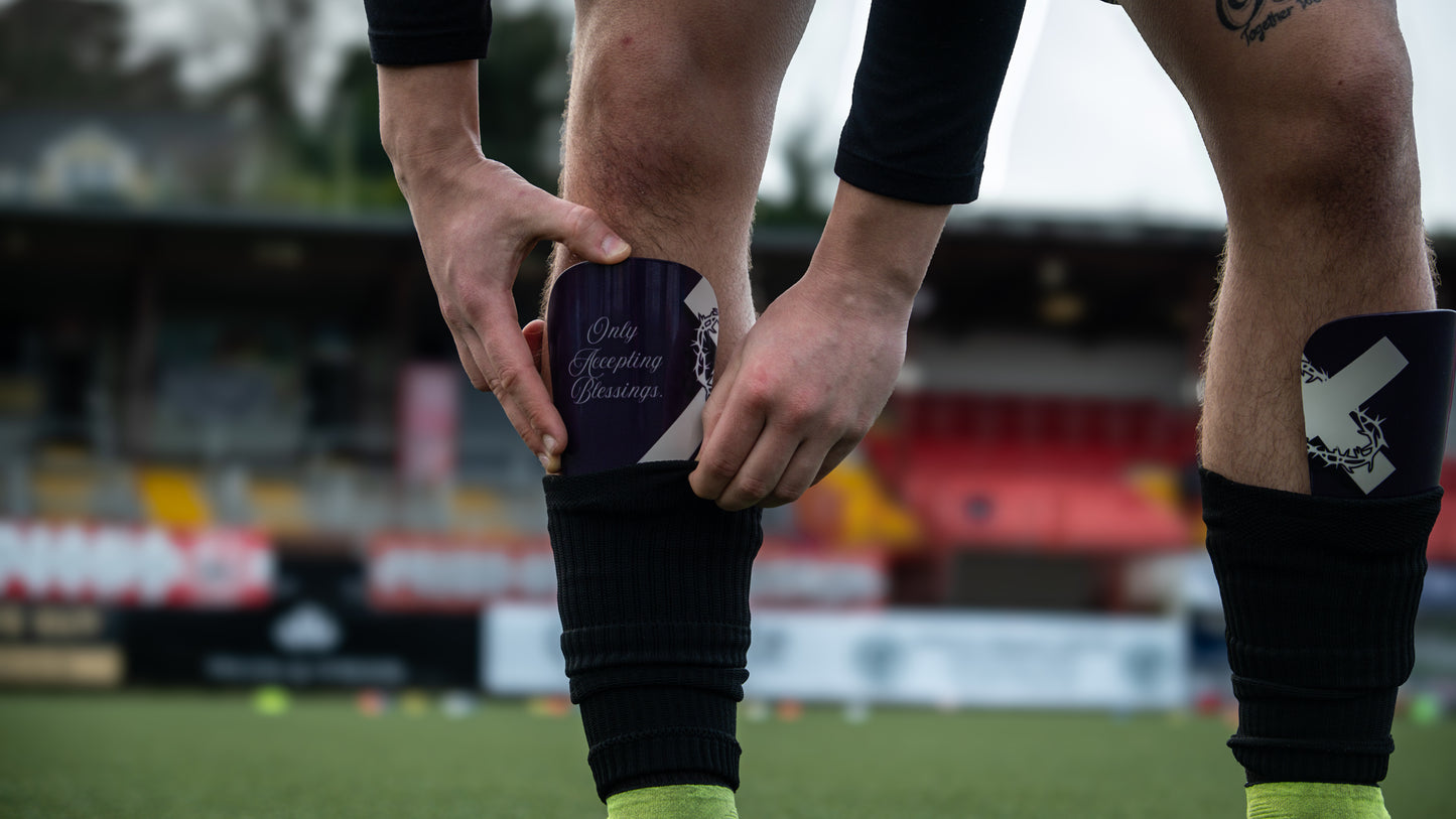 Split Cross Shin Guards